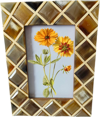 InsTook Wood Table Photo Frame(White, 1 Photo(s), S)