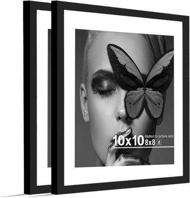 Art Street Polymer Wall Photo Frame(Black, 2 Photo(s), 10x10 Inch)