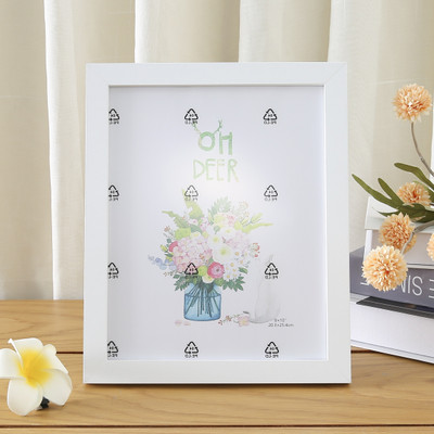 KUBER INDUSTRIES MDF Table Photo Frame(White, 1 Photo(s), 21.8 x 26.9 x 1.5 CM)
