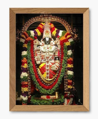 DropTopDecor Hanuman Ji Ink 8 inch x 6 inch Painting(With Frame)