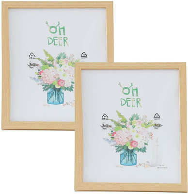 KUBER INDUSTRIES MDF Table Photo Frame(Brown, 2 Photo(s), 21.8 x 26.9 x 1.5 CM)