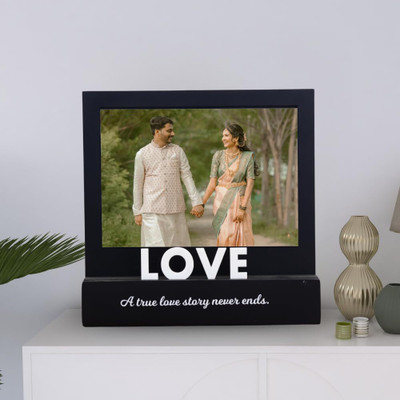 INTERNATIONAL GIFT MDF Table Photo Frame(Black, 1 Photo(s), 11.5 x 16.5 cm)