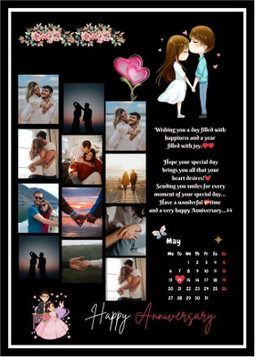 SAVIINTERIOR Acrylic Wall Photo Frame(Black, 13 Photo(s), A4, Send photo on this 89551 67542 ))
