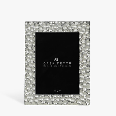 CASA DECOR Polymer Table Photo Frame(Silver, 1 Photo(s), 17 x 1.8 cm)