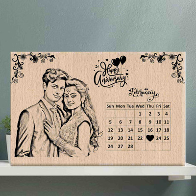 DVMART Wood Table Photo Frame(Beige, 1 Photo(s), Graceful Steam Beech Wooden Frame for Every Special Moment (Rect-8x6 In))