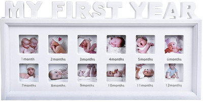 Store2508 Plastic Table Photo Frame(White, 12 Photo(s), 1.8”)