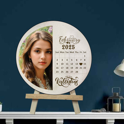 DVMART MDF Table Photo Frame(Brown, 1 Photo(s), Round 7x7)