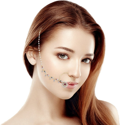 SheCARIO Pearl Gold-plated Plated Alloy Nose Ring