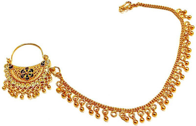 NIKYANKA Zircon Gold-plated Plated Brass Nathiya