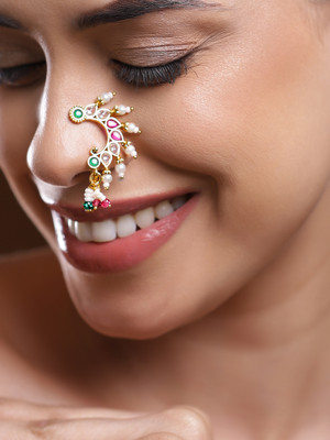 RUBANS Gold-plated Plated Brass Nose Ring