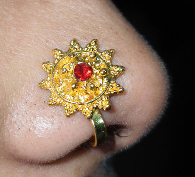 Styleicone Cubic Zirconia Brass Nose Ring