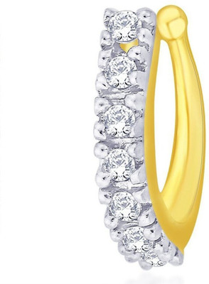 Vama Fashions Crystal Gold-plated Plated Alloy Nose Ring