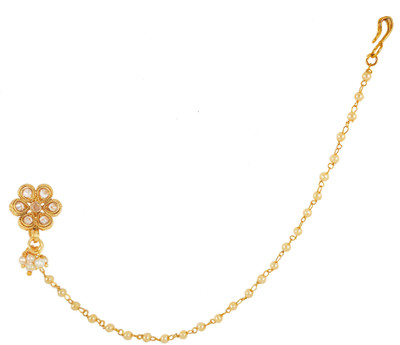 RANIT CREATION Diamond Gold-plated Plated Copper Nose Stud