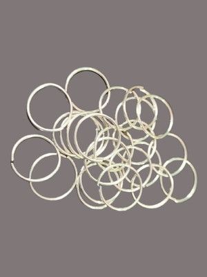 Creative Universal Silver Plated Metal Nose Ring Set(Pack of 10)