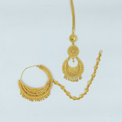 Kashtbhanjan Enterprise Gold-plated Plated Brass Nose Ring Set