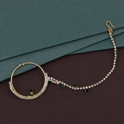SILVER SHINE Gold-plated Plated Alloy Nose Ring