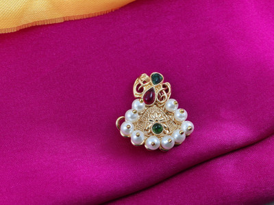Tarak Traders Diamond Gold-plated Plated Alloy Nose Stud