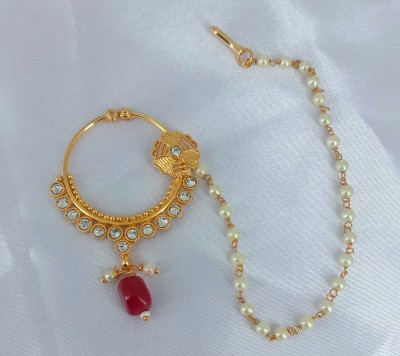 Nirmalkayaa Beads Gold-plated Plated Copper Nathiya
