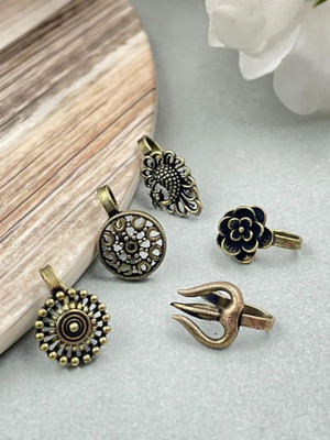 Naman Arts Brass Nose Ring Set