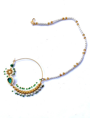 NIKYANKA Zircon Gold-plated Plated Brass Nathiya