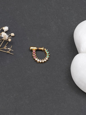 MALIFIONNA Gold-plated Plated Alloy Nose Ring