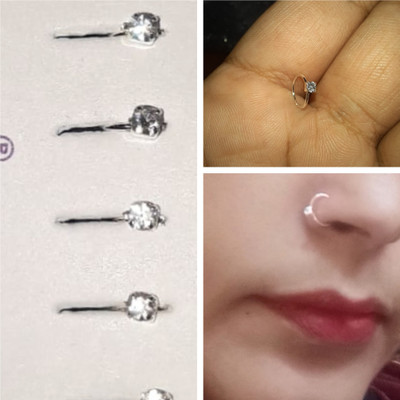 Trend Flux Crystal Alloy Nose Ring(Pack of 10)