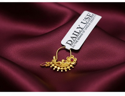 pksons Gold-plated Plated Alloy, Enamel Nathiya