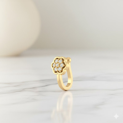 Bawree Crystal Gold-plated Plated Metal Nose Stud