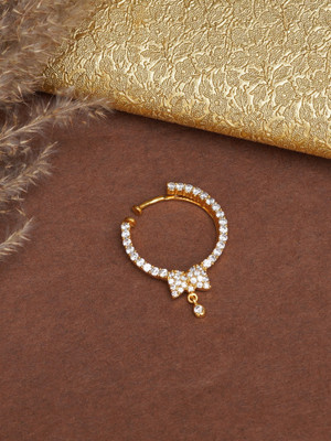 house of common Cubic Zirconia Gold-plated Plated Brass Nose Ring