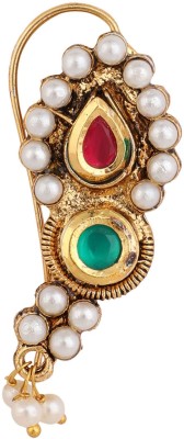Bhana Jewells Pearl Gold-plated Plated Brass Nathiya