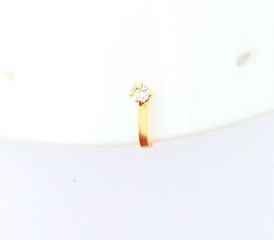 RENU CREATION Cubic Zirconia Gold-plated Plated Alloy Nose Stud