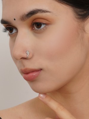 MALIFIONNA Gold-plated Plated Alloy Nose Ring(Pack of 3)