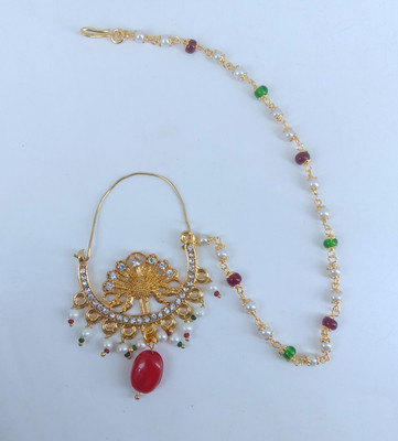 Nirmalkayaa Amber Gold-plated Plated Alloy Nathiya