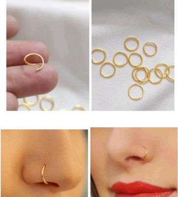Ramayani collection enterprise Gold-plated Plated Alloy Nose Ring(Pack of 12)