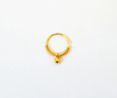 RENU CREATION Gold-plated Plated Brass, Metal, Alloy, Stone Nose Ring