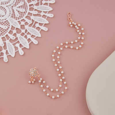 GC PREMIUM JEWELLERY Cubic Zirconia, Beads Gold-plated Plated Brass Nathiya