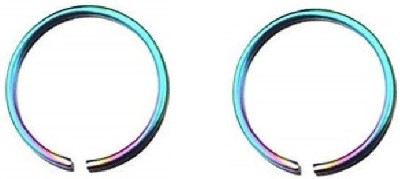 fashion accessories Sterling Silver Plated Metal Nose Ring(Pack of 2)