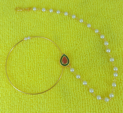 Nirmalkayaa Diamond Gold-plated Plated Alloy Nose Ring