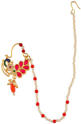krishna imitation jewelery Brass Plated Alloy Nathiya