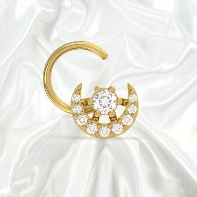 ZALKARI Gold-plated Plated Sterling Silver Nose Stud