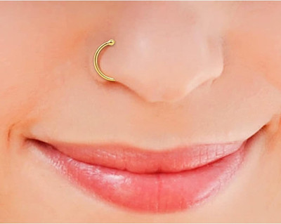 house of common Gold-plated Plated Alloy, Brass, Metal Nose Ring