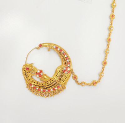 Sherly fashion Zircon Gold-plated Plated Brass Nathiya