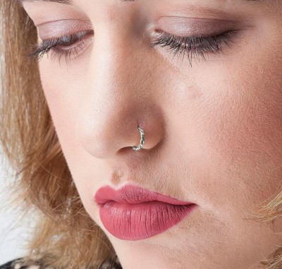MMJEWLLERY Silver Plated Sterling Silver Nose Stud