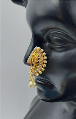 house of common Pearl Gold-plated Plated Copper Nose Stud