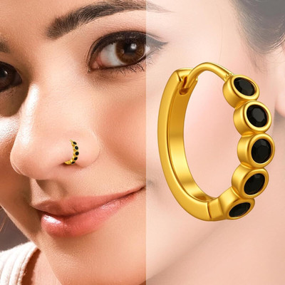 Bawree Crystal Gold-plated Plated Alloy Nose Ring
