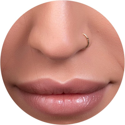Ramayani collection enterprise Gold-plated Plated Alloy Nose Ring(Pack of 12)
