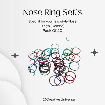 Creative Universal Metal Nose Ring(Pack of 20)