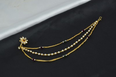 Jewelopia Pearl Gold-plated Plated Alloy Nathiya