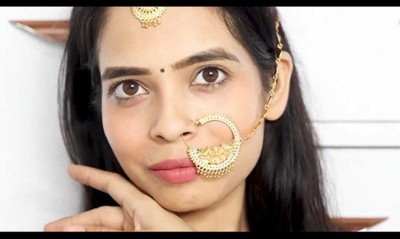 XFOX Gold-plated Plated Alloy Nathiya(Pack of 2)