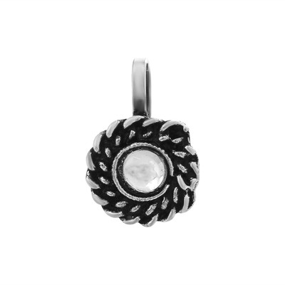 morir Silver Plated Brass Nose Ring